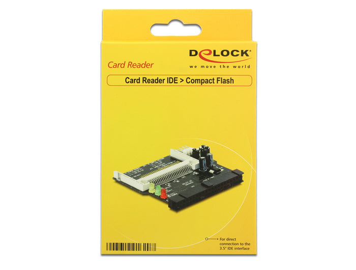 קורא כרטיסים IDE נקבה לזיכרונות Compact Flash - delock.israel