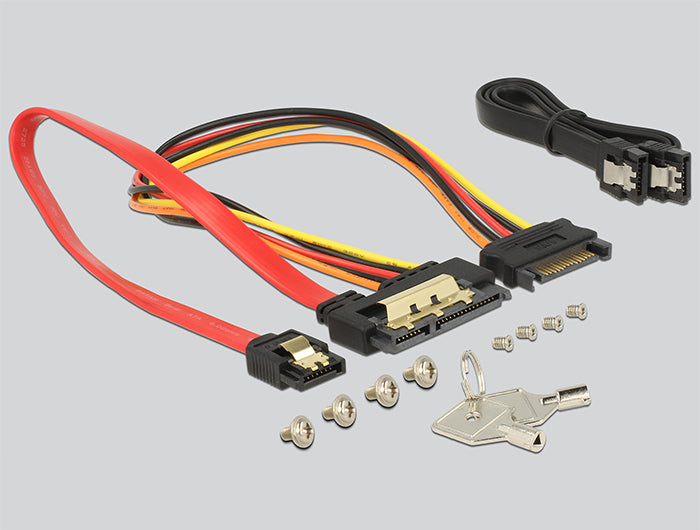 מגירה נשלפת 3.5″ עם הגנה מפני רעידות 360° לדיסק 2.5″ SATA / SAS HDD / SSD - delock.israel