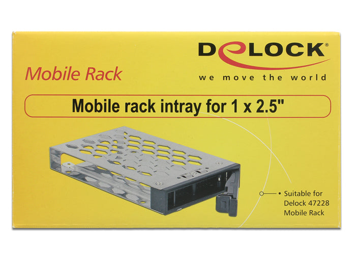 מארז פנימי 2.5″ SATA / SAS HDD / SSD עבור מגירות נשלפת Delock 47228/47232/47233 - delock.israel