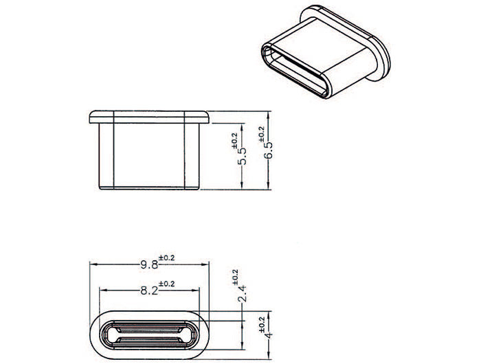 כיסוי נגד אבק ללא אחיזה לשקע USB-C - delock.israel