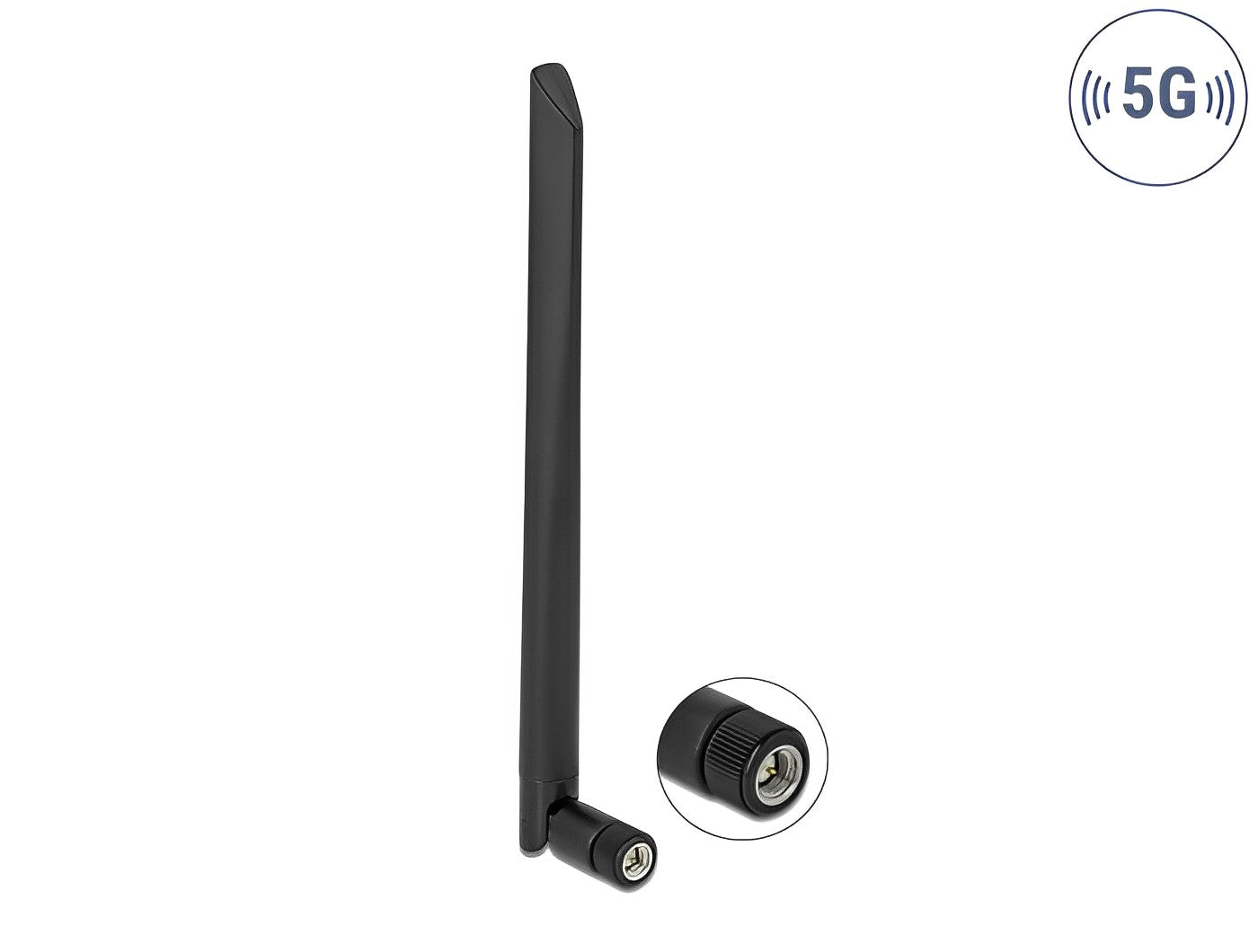 אנטנה גמישה כלל כיוונית 5G 5 dBi פנימית מחבר SMA plug - delock.israel