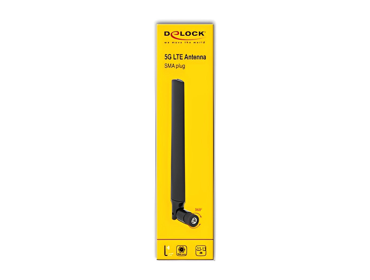 אנטנה כלל כיוונית 5G LTE -3.3 - 1.3 dBi פנימית מחבר SMA plug - delock.israel