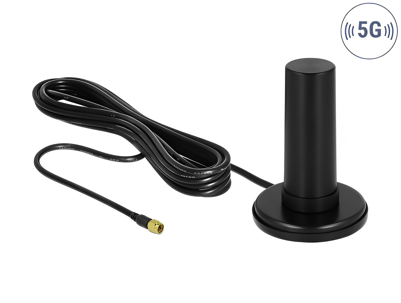 אנטנה כלל כיוונית 5G LTE 0 - 3 dBi חיצונית עם בסיס מגנטי מחבר SMA plug - delock.israel