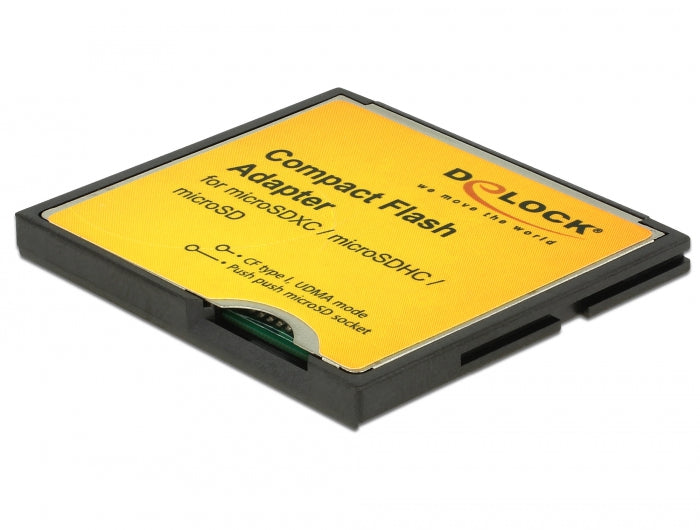 מתאם Compact Flash לכרטיסי זיכרון Micro SD - delock.israel