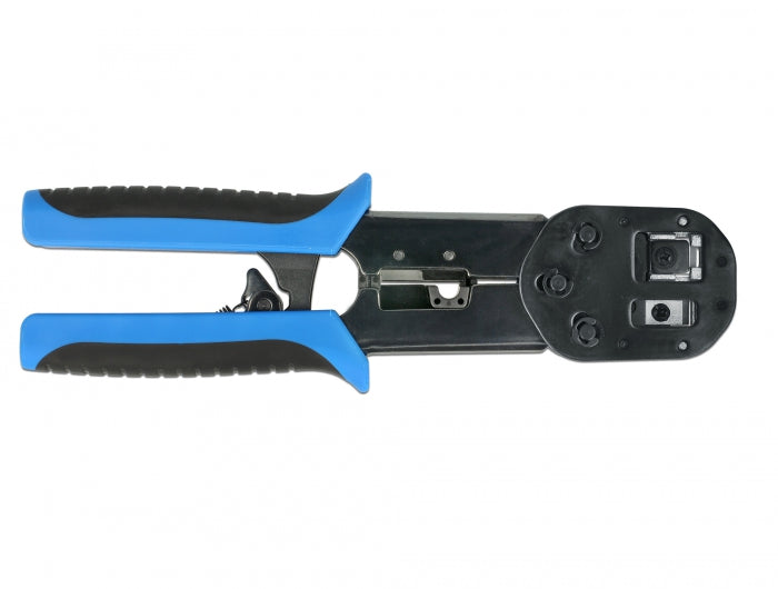 לוחץ כבל רשת RJ45 Crimp+Cut עבור קונקטורים עם פתח חזיתי - delock.israel