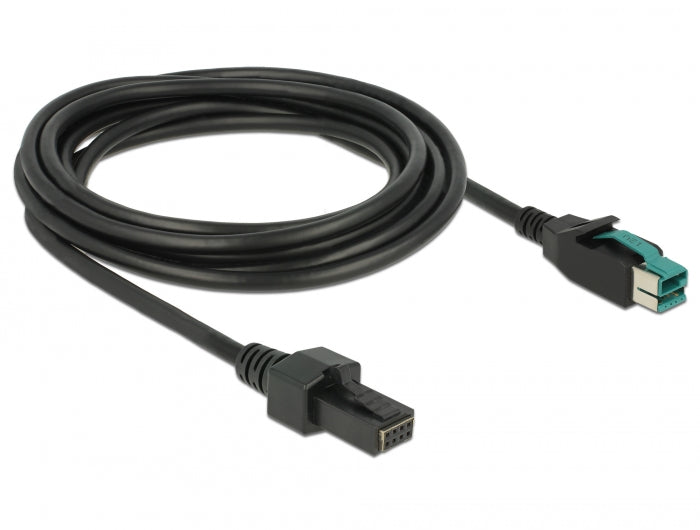 כבל USB עבור מדפסות קופה ומסופים תקע PoweredUSB 12V לתקע 2x4 פין - delock.israel