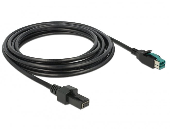 כבל USB עבור מדפסות קופה ומסופים תקע PoweredUSB 12V לתקע 2x4 פין - delock.israel