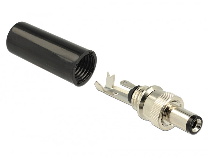 מחבר DC 5.5 x 2.1 x 9.5 זכר בהלחמה - delock.israel