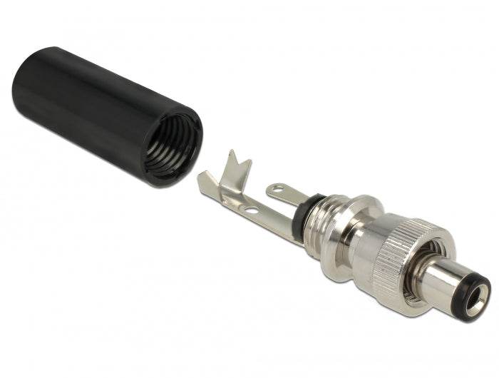 מחבר DC 5.5 x 2.5 x 9.5 זכר בהלחמה - delock.israel