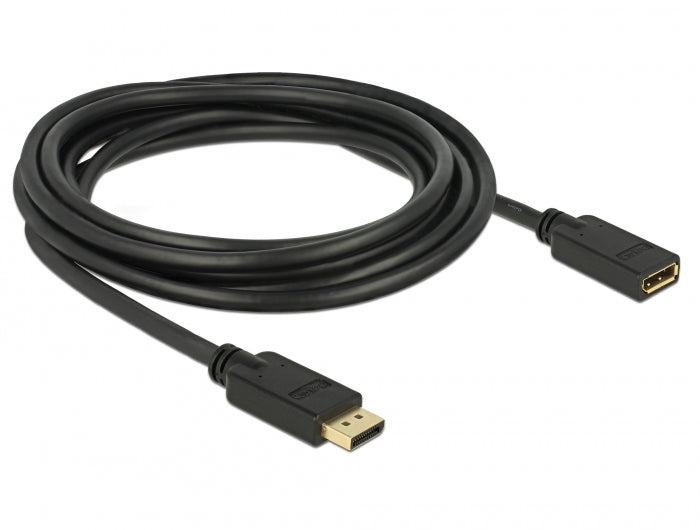 כבל מאריך DisplayPort 1.2 4K ז/נ תומך 60 הרץ - delock.israel