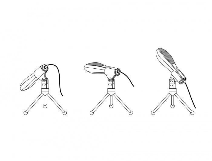 מיקרופון קונדנסר USB לסקייפ וגיימינג + חצובה - delock.israel