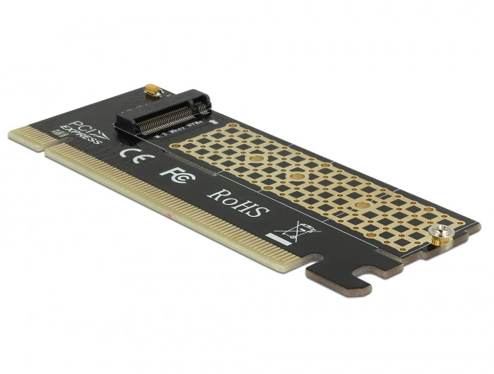 כרטיס ללא לוחית PCI-E x16 עבור כונן M.2 NVMe - delock.israel
