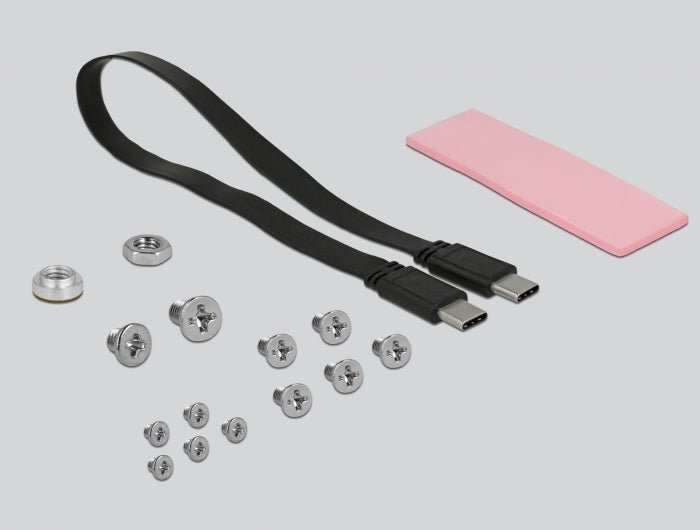 מארז חיצוני USB-3.1 10Gbps 2.5″ לכונן M.2 PCIe NVMe SSD - delock.israel