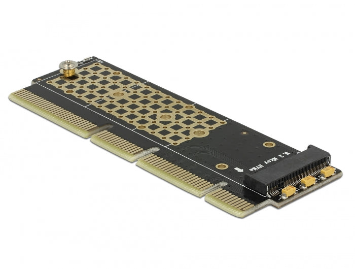 כרטיס שרתים ללא לוחית PCI-E x16 (x4 / x8) עבור כונן M.2 NVMe - delock.israel