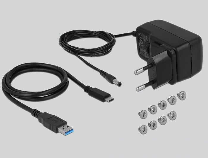 מארז חיצוני USB3.1 TYPE-C Gen2 ל- 2 * דיסקים SATA HDD/SSD 2.5″ תומך RAID - delock.israel