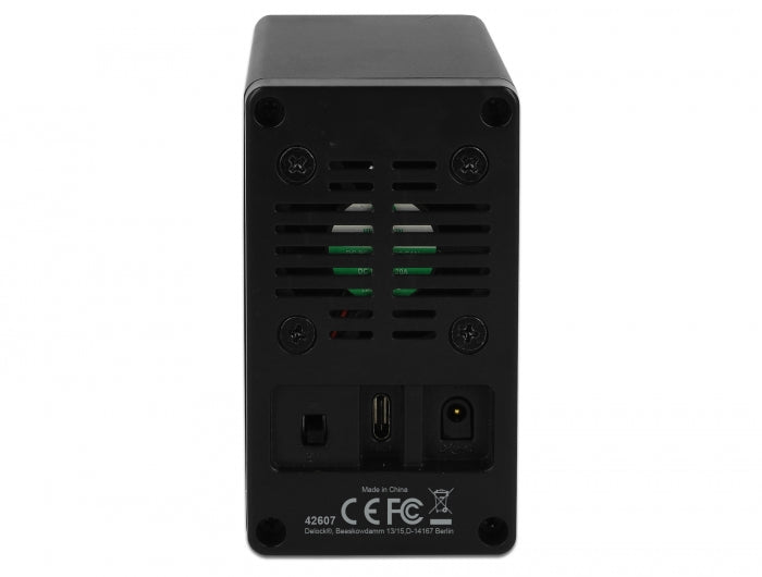 מארז חיצוני USB3.1 TYPE-C Gen2 ל- 2 * דיסקים SATA HDD/SSD 2.5″ תומך RAID - delock.israel