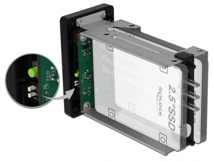 מארז חיצוני USB3.1 TYPE-C Gen2 ל- 2 * דיסקים SATA HDD/SSD 2.5″ תומך RAID - delock.israel