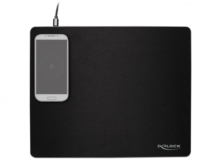 משטח עכבר USB עם מעטן אלחוטי - delock.israel