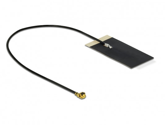 אנטנה WLAN 802.11 ac/ax/a/h/b/g/n 2.7 - 3.0 dBi פנימית FPC בהדבקה עצמית מחבר MHF® I plug - delock.israel