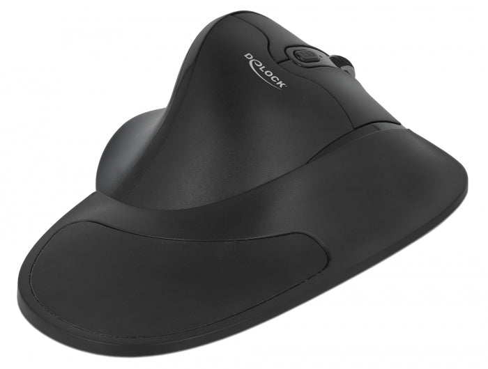 עכבר ארגונומי אלחוטי USB-A 2.4 GHz עבור יד ימין כולל משענת כף יד - delock.israel