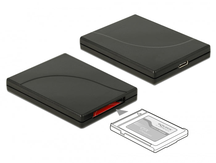 קורא כרטיסים USB-C 3.2 עבור כרטיסי זיכרון CFexpress - delock.israel
