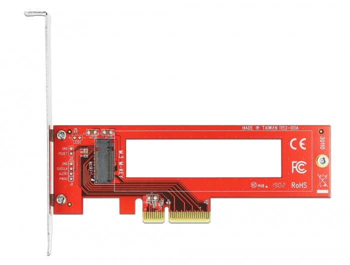 כרטיס PCI-E x4 עבור כונן דיסק M.3 / NF1 NVMe - delock.israel