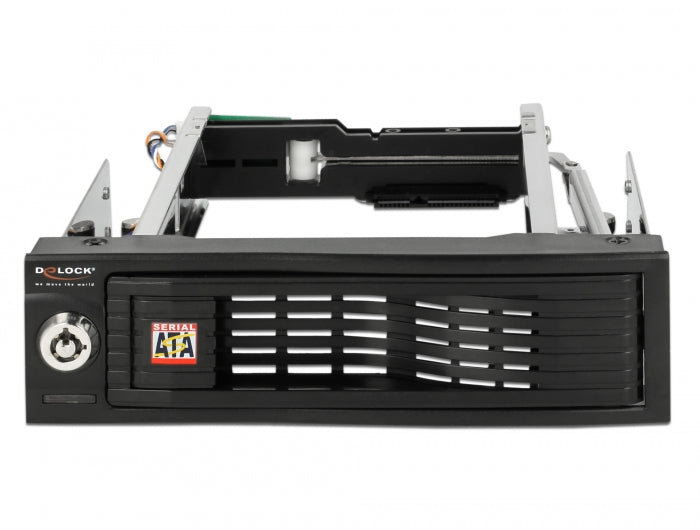 מגירה נשלפת 5.25″ עבור כונן דיסק 3.5″SATA HDD/SSD - delock.israel