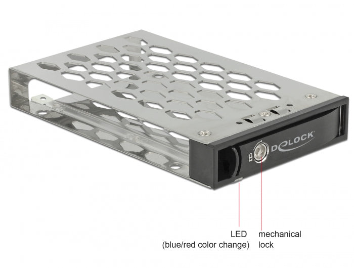 מארז פנימי 2.5″ SATA / SAS HDD / SSD עבור מגירות נשלפת Delock 47228/47232/47233 - delock.israel