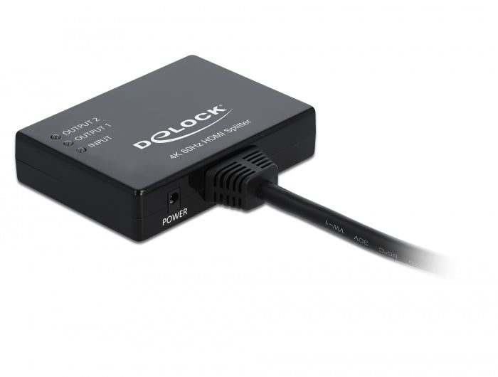 ספליטר HDMI 4K HDR לחיבור 2 מסכים בו זמנית - delock.israel