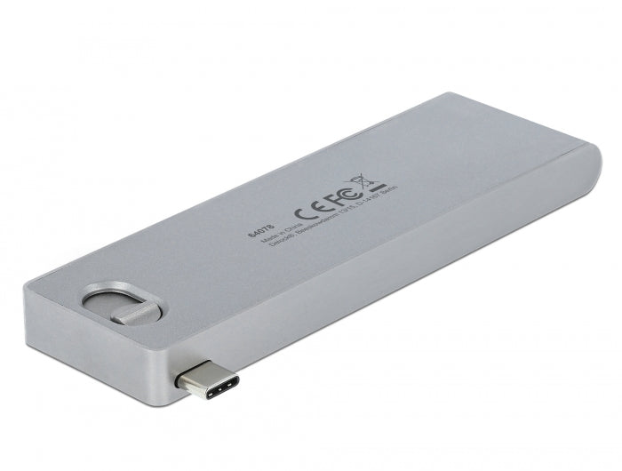 מפצל USB-C 3.2 5Gbps PD 100Watt עבור MacBook עם 2 פורט USB-A וקורא כרטיסים - delock.israel
