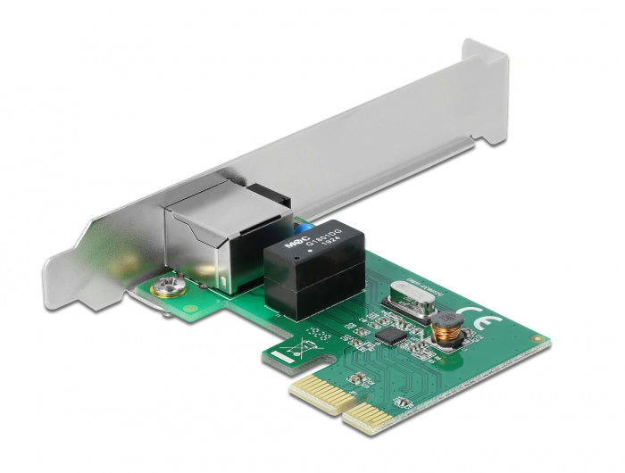 כרטיס רשת קווי PCIe x1 Gigabit Low profile יציאת RJ45 צ'יפ RTL8111H - delock.israel