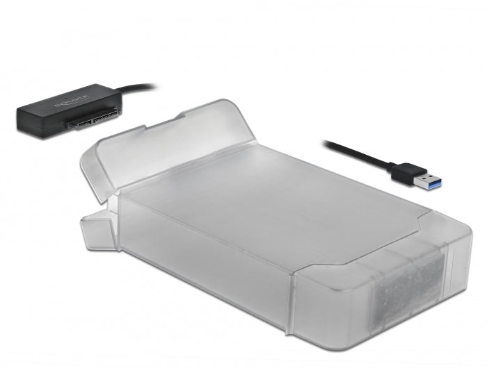 ממיר USB-3.0 עבור כונן דיסק 3.5″SATA HDD/SSD + כיסוי הגנה - delock.israel