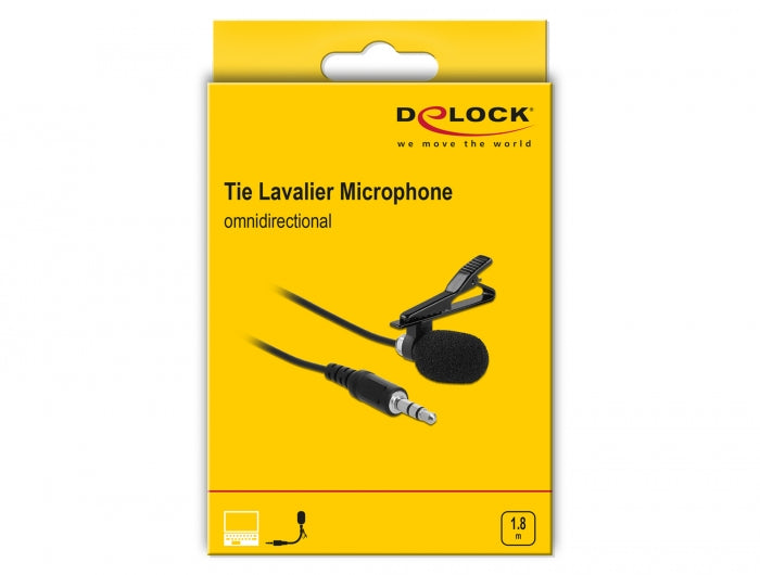 מיקרופון קליפס PL 3.5 מקצועי - delock.israel