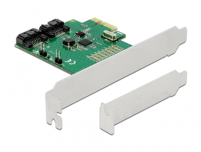 כרטיס SATA PCI-E עם 2 יציאות SATA 6 Gb/s תומך RAID - delock.israel