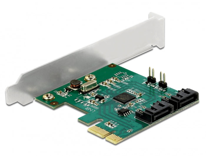 כרטיס SATA PCI-E x1 עם 2 יציאות SATA 6 Gb/s תומך RAID - delock.israel