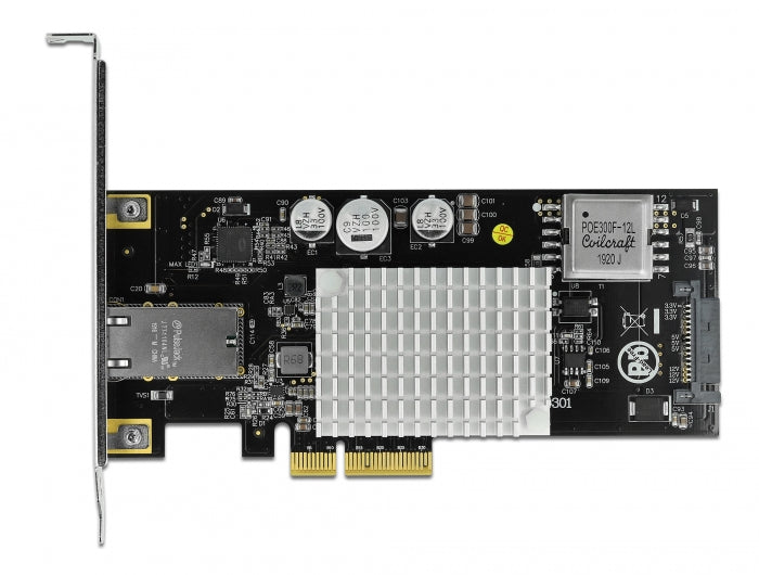 כרטיס רשת קווי +RJ45 10 Gigabit PoE צ'יפ AQC107 - delock.israel