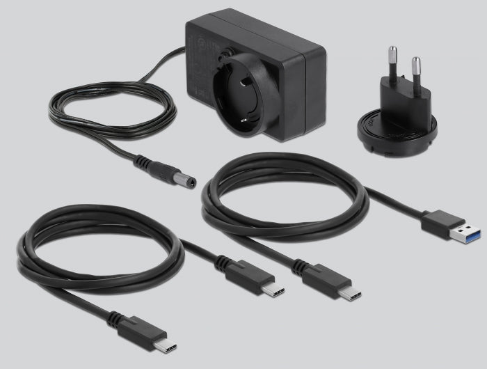 תחנת עגינה USB-C 3.2 Gen 2 עבור כונן SATA HDD/SSD 2.5″/ 3.5″ - delock.israel