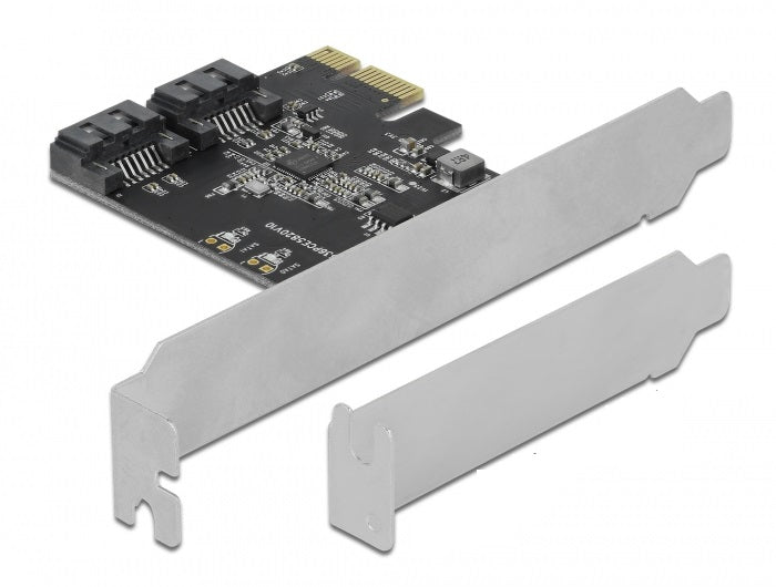 כרטיס SATA PCI-E x1 עם 2 יציאות SATA 6 Gb/s - delock.israel