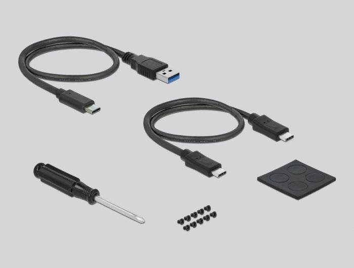 מארז חיצוני USB 3.2 Gen 1 עבור כונן דיסק 2.5″SATA HDD/SSD + קורא כרטיסים + שקע USB 3.0 - delock.israel