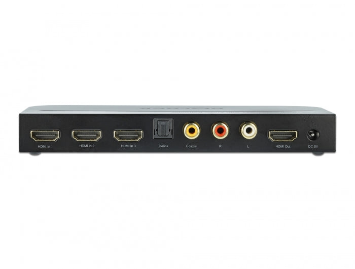 מיתוג HDMI 4K 3/1 משולב עם מחלץ אודיו תומך 60Hz - delock.israel