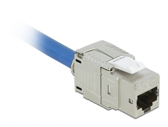 שקע קיסטון מסוכך RJ45 Cat.8.1 GHMT Certified - delock.israel