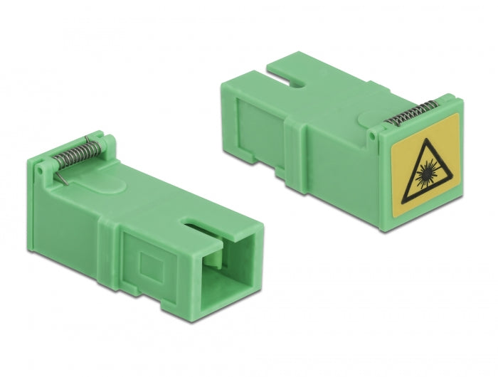 מתאם אופטי SC Simplex סינגל מוד עם מכסה להגנה בלייזר - delock.israel