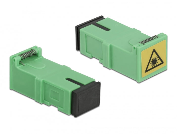 מתאם אופטי SC Simplex סינגל מוד עם מכסה להגנה בלייזר - delock.israel