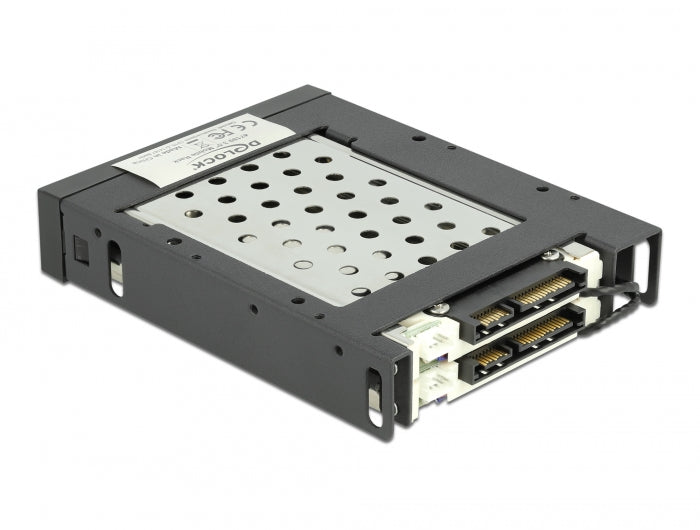 מגירה נשלפת 3.5″ ל- 2 דיסקים SATA HDD / SSD 2.5″ - delock.israel