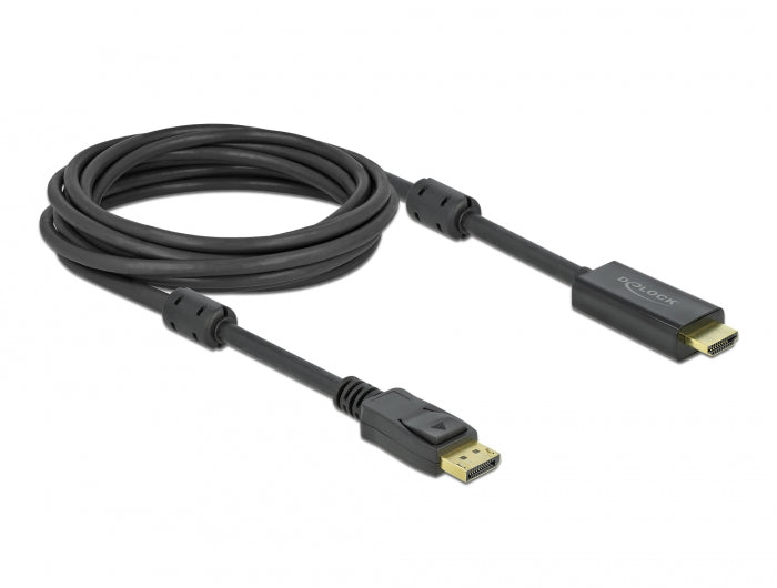 כבל DisplayPort 1.2 4K אקטיבי לחיבור מסך HDMI ז/ז תומך 60 הרץ - delock.israel