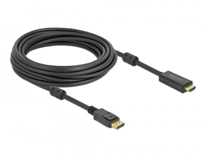 כבל DisplayPort 1.2 4K אקטיבי לחיבור מסך HDMI ז/ז תומך 60 הרץ - delock.israel