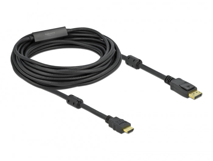 כבל DisplayPort 1.2 4K אקטיבי לחיבור מסך HDMI ז/ז תומך 60 הרץ - delock.israel