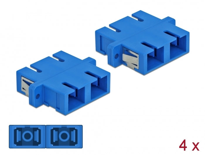 מתאם אופטי לפאנל SC Duplex סינגל מוד נ/נ - delock.israel