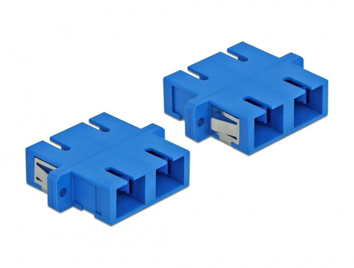 מתאם אופטי לפאנל SC Duplex סינגל מוד נ/נ - delock.israel