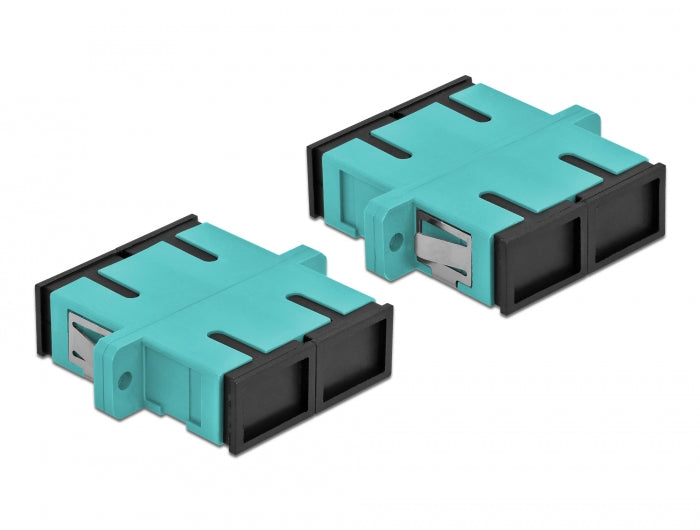 מתאם אופטי לפאנל SC Duplex OM3 מולטי מוד נ/נ - delock.israel